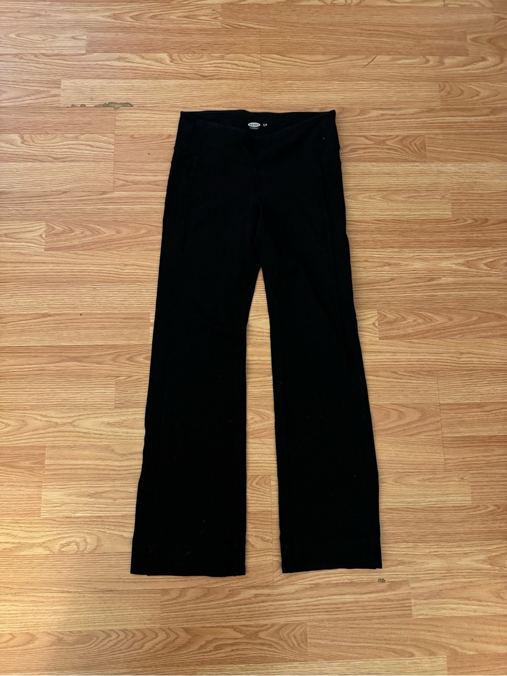 Old Navy Black Leggings with Flared Hem